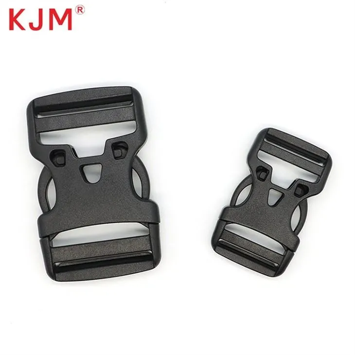 Flat Heavy Duty Dual Adjustable Side Release Plastic Buckles