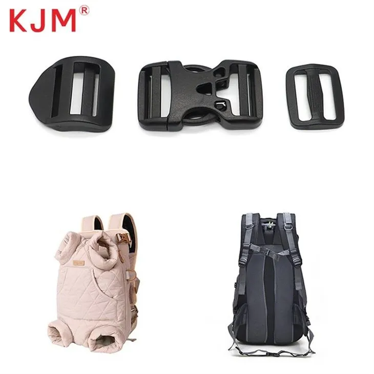 Flat Heavy Duty Dual Adjustable Side Release Plastic Buckles