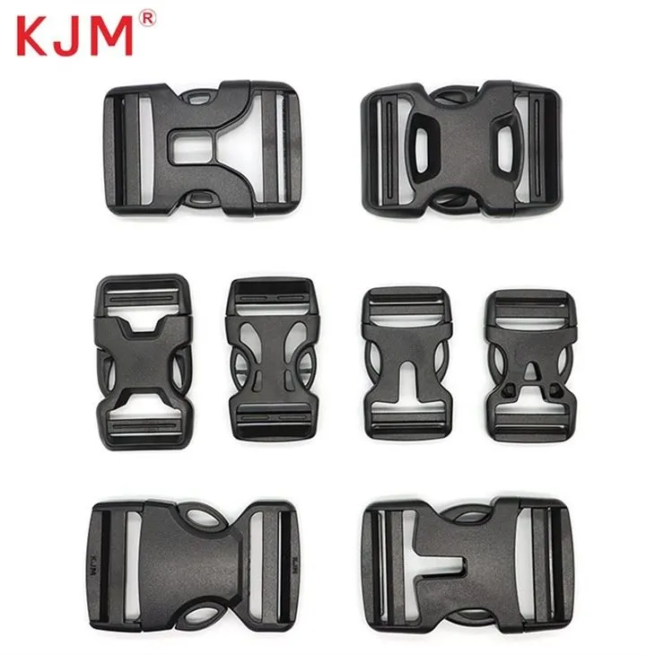 Flat Heavy Duty Dual Adjustable Side Release Plastic Buckles